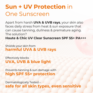Combo of Gentle Hydrating Cleanser + Everyday UV Clear Sunscreen + Vitamin C + B3 Facewash