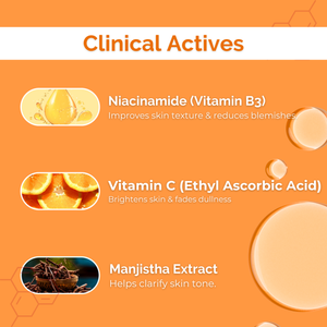 Combo of Vitamin C + B3 Facewash & Peach Face Wash