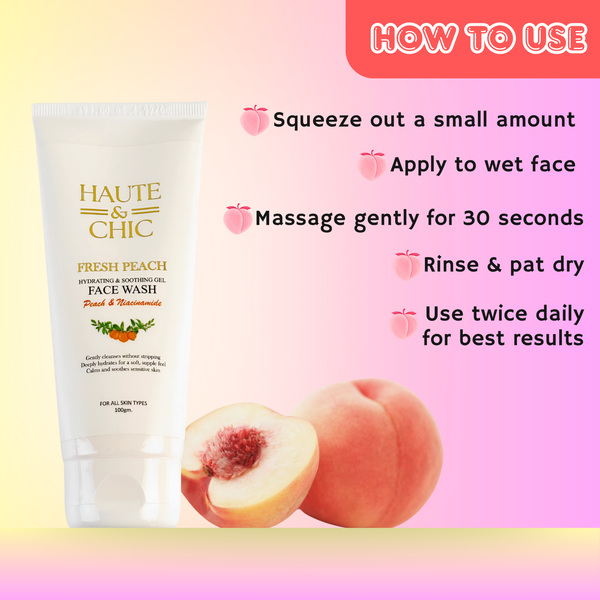 VITAMIN C AND PEACH FACE WASH