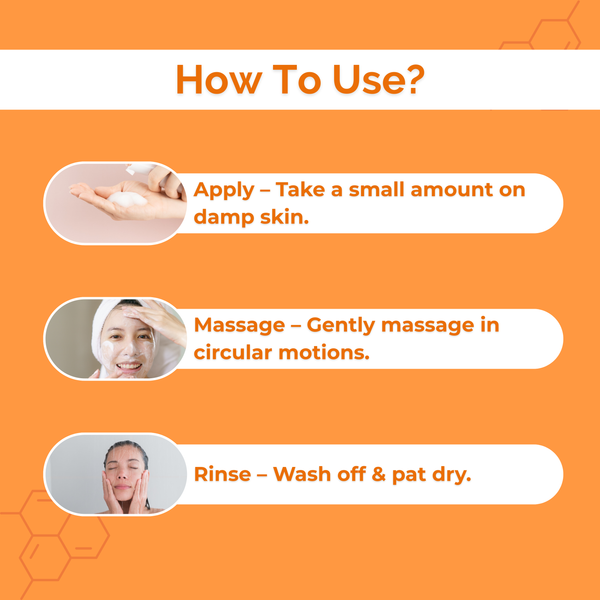 Combo of Vitamin C + B3 Facewash & Peach Face Wash
