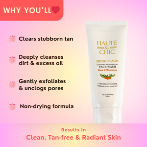 VITAMIN C AND PEACH FACE WASH