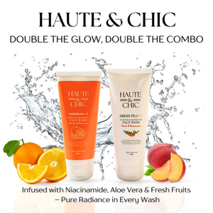 Combo of Vitamin C + B3 Facewash & Peach Face Wash