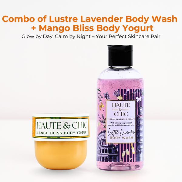 Combo of Lustre Lavender Body Wash + Mango Bliss Body Yogurt