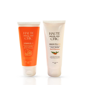 Combo of Vitamin C + B3 Facewash & Peach Face Wash