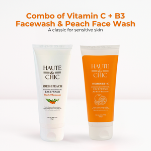 Combo of Vitamin C + B3 Facewash & Peach Face Wash